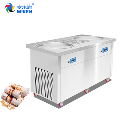 MIKEN MK-PF2R-6C Fry Ice Cream Machine CE Certificate For Snack Food Factory, Bakery, Commercial Catering
